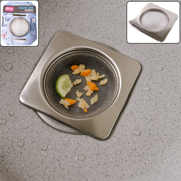 Stainless Steel Square Sink Strainer 