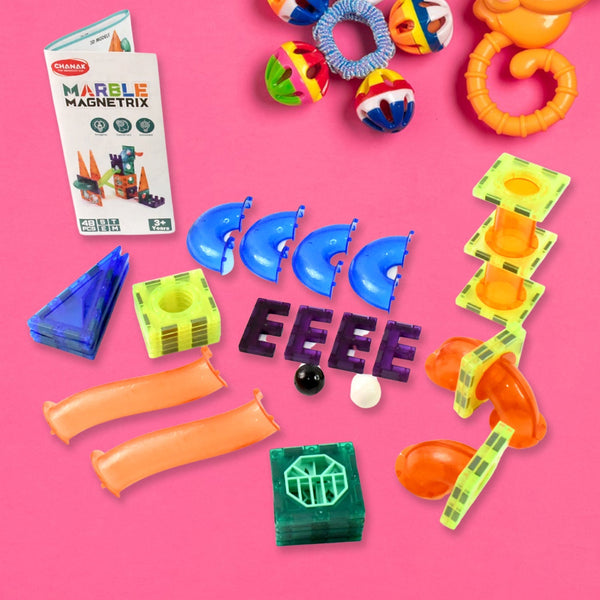 Marble Magnetrix Magnetic Marble Run Building Set