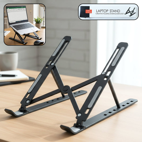 Plastic Adjustable Portable Tablet Stand – Ergonomic Holder Riser (Up to 14 inch)