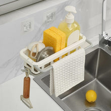 Hanging Drain Rack & Sponge Holder Basket for Kitchen Sink Storage