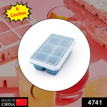 6-Grid Silicone Ice Tray – Ideal for Household Ice Making