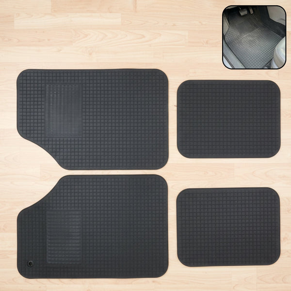 Universal Heavy Duty Car Floor Mat Set (4 Pc Set)
