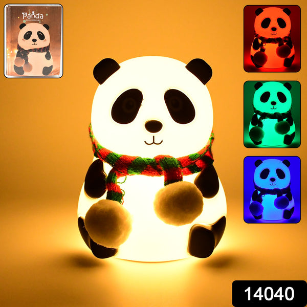 7 Color LED Silicone Panda Lamp