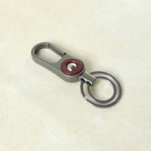 dual ring metal key holder