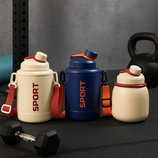 Sports Water Bottle with Strap
