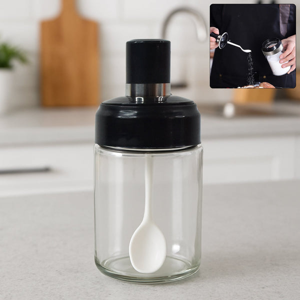 Clear Glass Kitchen Storage Jar