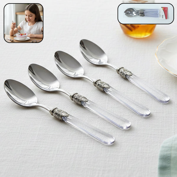 Stainless dessert spoon set