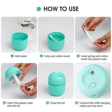 Portable Mini USB Humidifier with Light – Cool Mist & Essential Oil Diffuser (250ML)