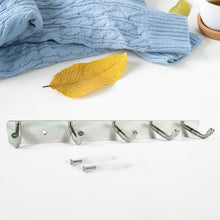 Stainless Steel Wall Mounted Coat 5 Hook Rack (26x3 / 1 Pc)