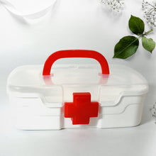 Portable Medical Storage Box with Handle & Transparent Lid (1 Pc)