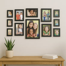 Black 12 Photo Frame Set