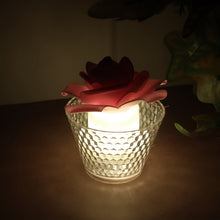 LED Rose Flower Decorative Flameless Tealight Candles - (6 Pc / Set)