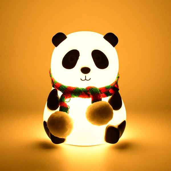 7 Color LED Silicone Panda Lamp