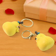 2-in-1 Cute Cartoon Couple Keychain