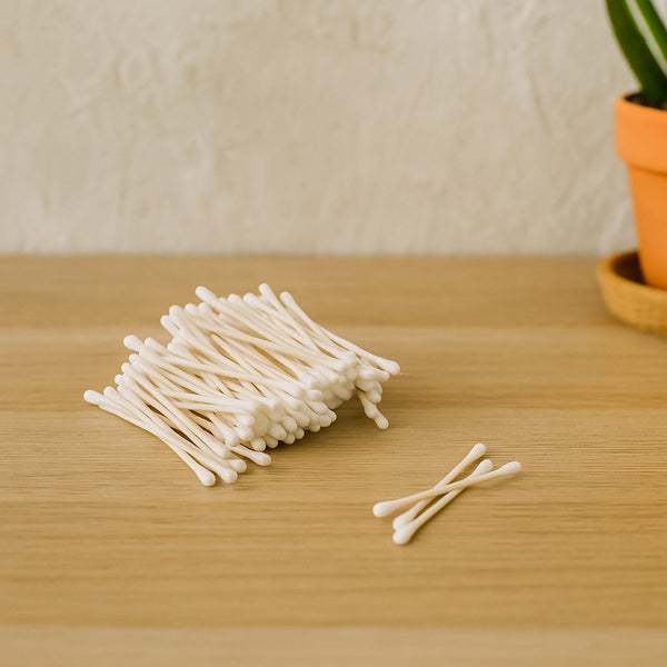 Tulips Paper-Stick Cotton Swabs - (100 Pc /  Set)