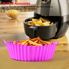 Air Fryer Reusable Silicone Pot with Handles (6 Pc set)