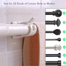 Curtain Rod Holder, Self Adhesive Hooks (2 Pcs Set)