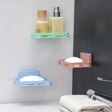 Bathroom & Kitchen Soap Holder: Self-Adhesive ,Sabudani (Plastic Box)