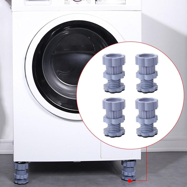 Washing machine support, anti vibration washing machine support adjustable washer anti vibrasion pads, washer & dryer pedestals, Washing Machine Accessory Anti- Skid Pad PVC Lifting Pad Non-Slip ( 1 Pc )