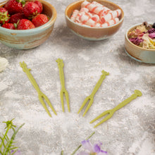 Plastic Fruit Forks Cake Dessert Forks Mini Forks (50 Pcs Set)