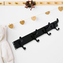 Extra Long 4-Hook Wall Coat Hanger with Eco Adhesive
