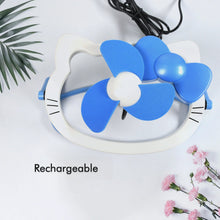 USB Mini Fan: Cute, Quiet & Portable Desk Buddy (Battery Not Included)