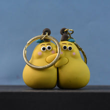 2-in-1 Cute Cartoon Couple Keychain