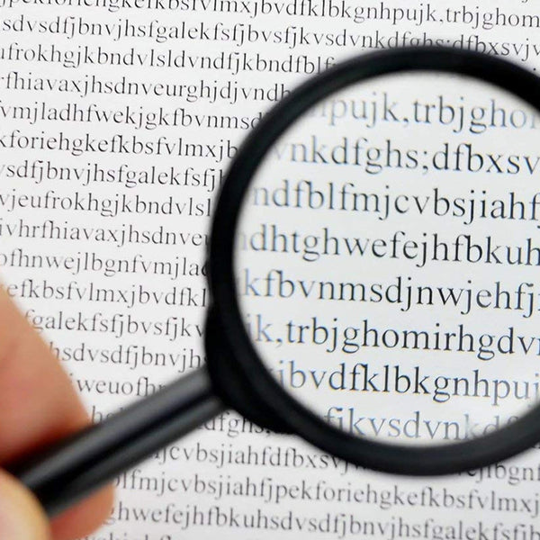 Real Glass Magnifying Lens for Reading, Breakage-Proof (50 mm)