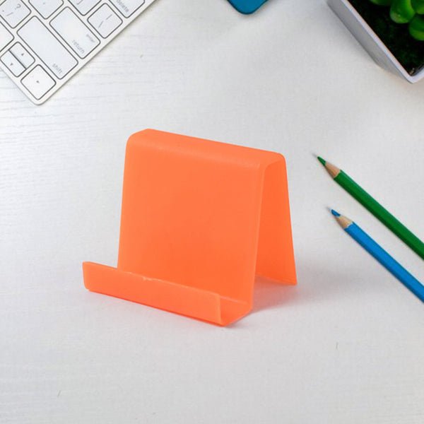 Durable Plastic Mobile Phone Stand with Angled Support (1 Pc / Mix Color)