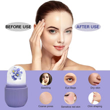 Beauty Ice Roller for Face & Eye Massage (Reusable, Purple / Without Box)