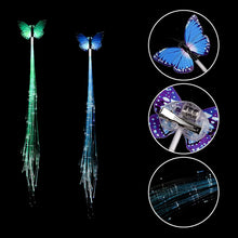 LED Butterfly Hair Braid Clip (Mix Color, 1 Pc)