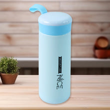 Plastic Flask Water Bottle - (Color Blue / 1 Pc / 400ML)