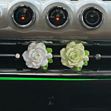 Rose Flower Car Air Freshener Clip for AC Vent with Perfume Bottle 10ML (1 Pc)