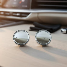 Car Silver Round Blind Spot adjustable Mirror 2 Pc