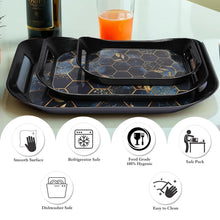 Premium Plastic Serving Tray (3 Pc)