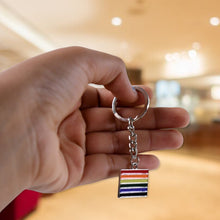 Rainbow Design Metal Keyring Key Chain (1 Pc Mix Design)
