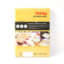 Oddy Self-Adhesive Labels – A4 Sheets, 24-Up per Sheet (100 Sheets, 2400 Labels)