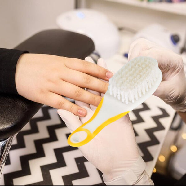 Handle Grip Nail Brush for Cleaning Toes & Nails (Scrub, Unisex)