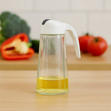 Kitchen Glass Oil Bottle Dispenser Automatic Opening Bottles  630 ML