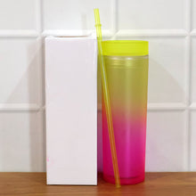 plastic straw cup