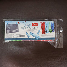 Cloth Clips Set of 12 – Strong Grip Plastic Laundry Pegs with Stainless Steel