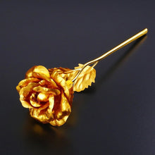 Heart Love Decorative Showpiece with Golden Rose Flower Gift Set (2 Pc)