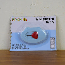 Mini Utility Cutter / Knife with Heart-Shaped Safety Lock (1 Pc)