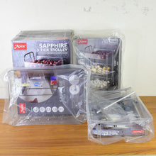 Apex Sapphire 3-Layer Multipurpose Storage Trolley with Wheels