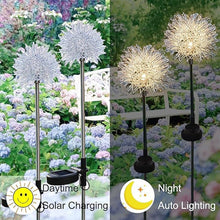 Solar Powered Dandelion Garden Lights (2 Pc)