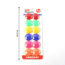 Colorful Round Refrigerator Magnets Set (12 Pc Set)
