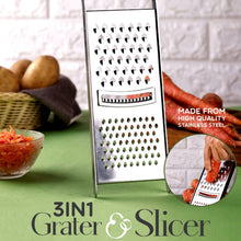 Apex Stainless Steel Grater & Slicer (3 in 1)