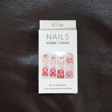 Premium Artificial False Nail Set with Mix Design fake nails - (Set)