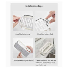 Hanging Drain Rack & Sponge Holder Basket for Kitchen Sink Storage