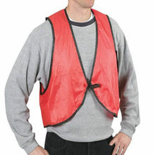 Economy PVC Safety Vest – Soft Vinyl, Tie Closure, High Visibility